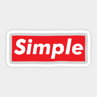 Simple Sticker